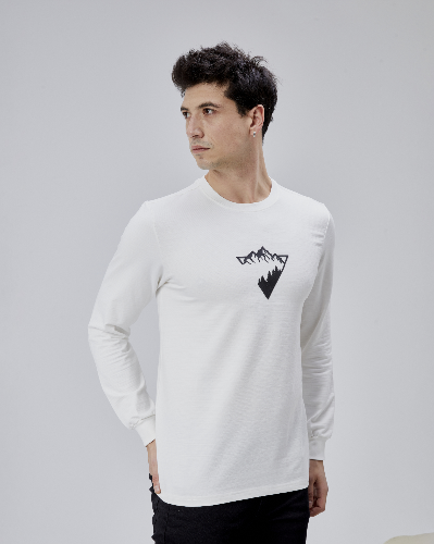 Resim Paul&More Erkek Sweat Manzara Baskı O Yaka