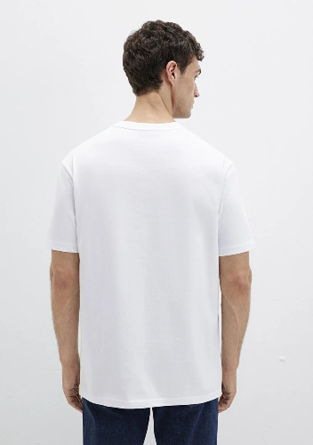 Resim Mavi Erkek T-shirt M0611596-620