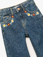Resim Koton Kız Çocuk Jean Pantolon 6Wkg40029Ad