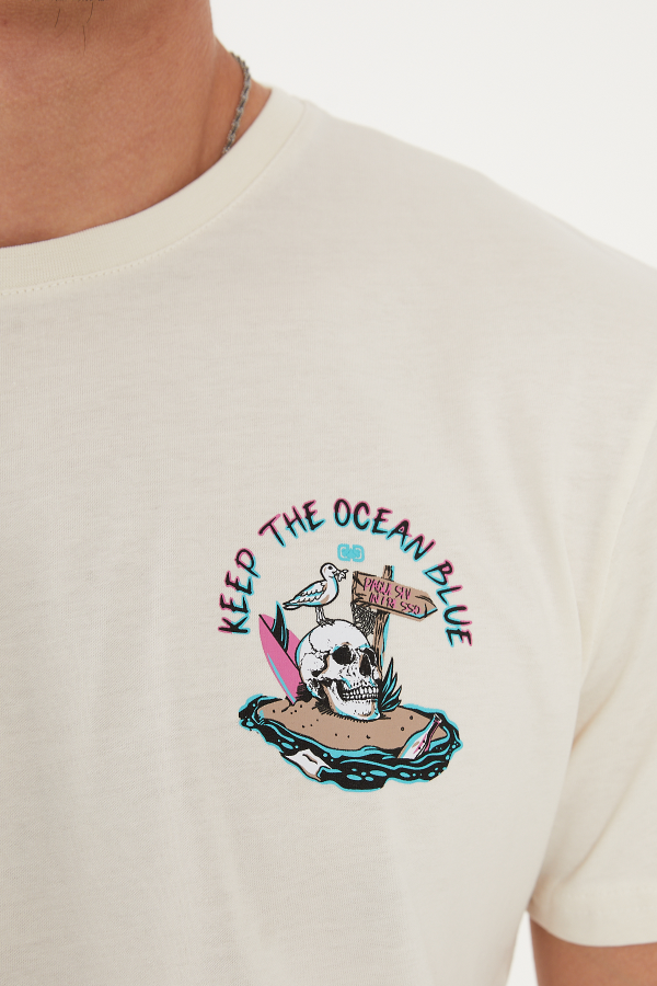 Resim Paul&More T-004 Skull Erkek T-Shirt