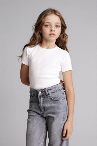 Resim Defacto Kız Çocuk Uzun Kol Gömlek G7384A8/WT34