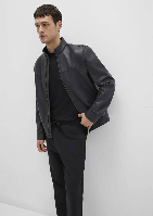 Resim Mavi Erkek Deri Mont M0110634-71379