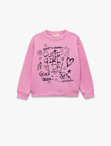 Resim Koton Kız Çocuk Sweat 6Wkg10108Ak