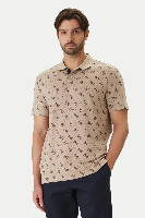Resim Guess  Erkek  T-shirt M6GP04K3073-FMAZ Ss All Over 4G Jacqaurd Polo
