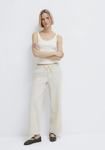 Resim Mavi Kadın Kanvas Pantolon M1011203-35043