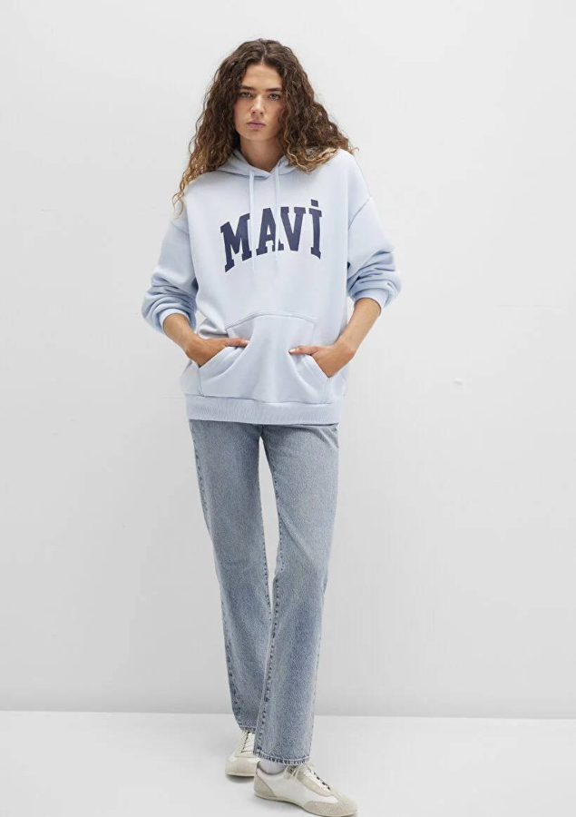 Resim Mavi Logo Kadın Sweat M1600361-70717