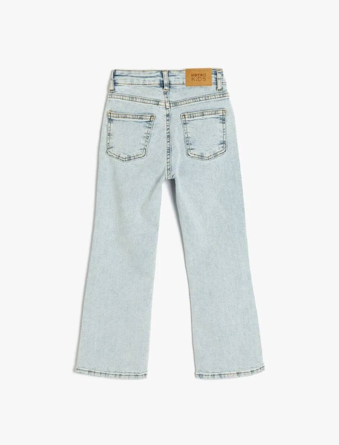 Resim Koton Kız Çocuk Jean Pantolon 5SKG40062AD
