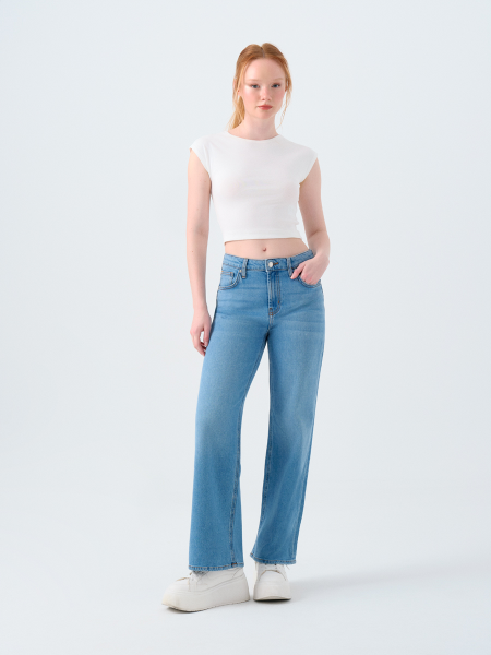 Resim Loft BELLA Kadın Regular Fit Jean Pantolon Lf2038796
