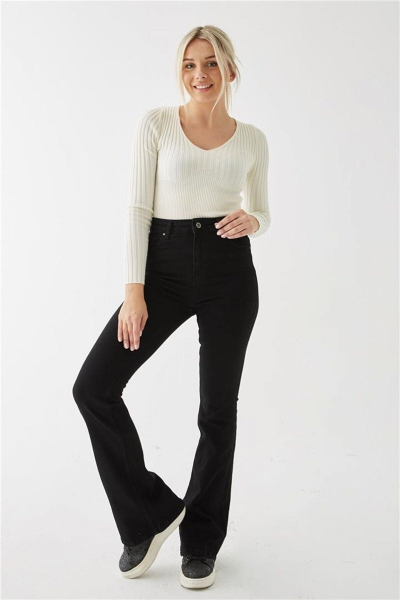 Resim Fashion Friends Kadın Kanvas Pantolon 25K0078K1