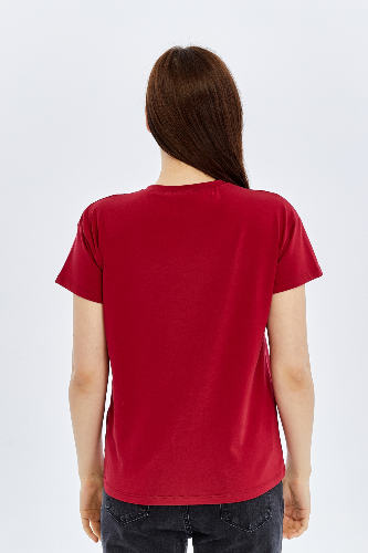 Resim Viole&More Kadın T-Shirt Yk20 Jardın De Flerus Baskılı