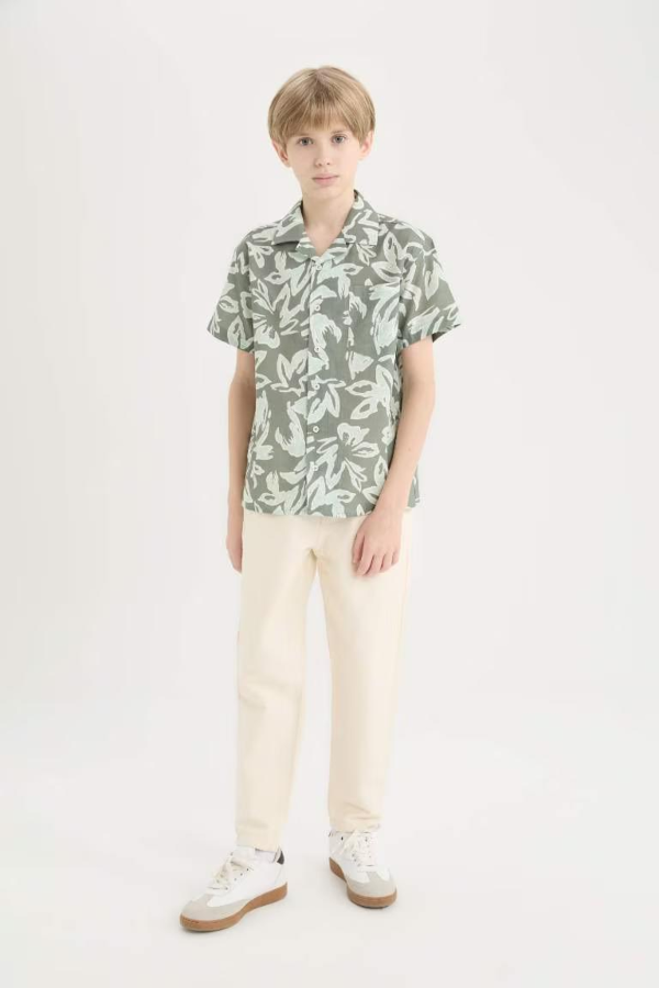 Resim Defacto Erkek Çocuk Kısa Kol Gömlek D7779A8/KH430