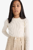 Resim Defacto Kız Çocuk  Kazak E9849A8/ER233