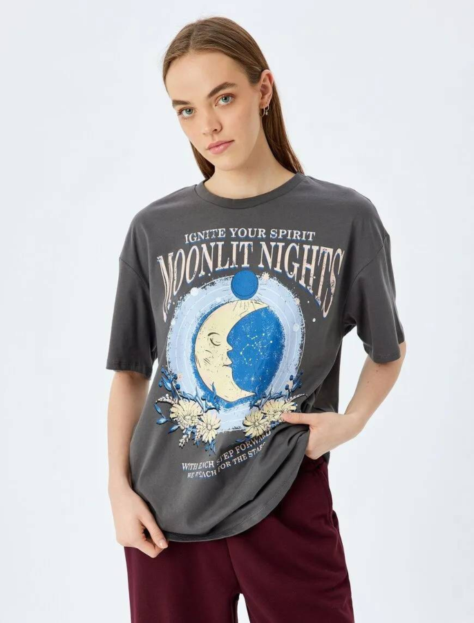 Resim Koton Kadın T-shirt 5SAL10040IK