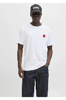 Resim Jack & Jones Jjbrandy Tee Ss Crew Neck Ln Erkek T-shirt 12279100