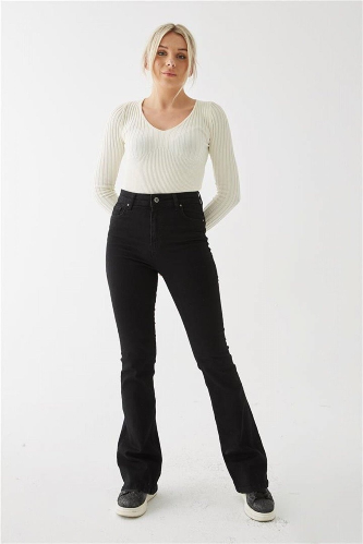 Resim Fashion Friends Kadın Kanvas Pantolon 25K0078K1