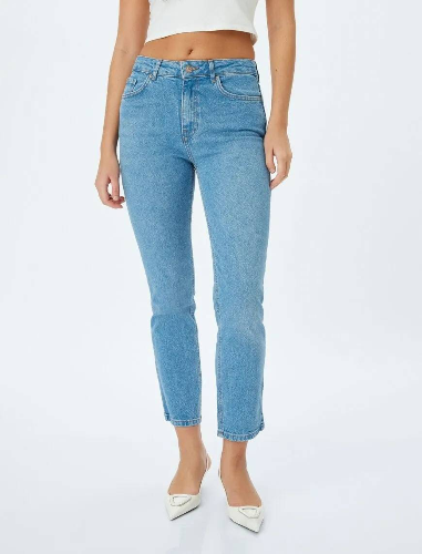 Resim Koton Kadın Jean Pantolon 5SAL40056MD