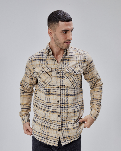 Resim Paul&More Çift Cep Kapaklı Erkek Gömlek 8055-3