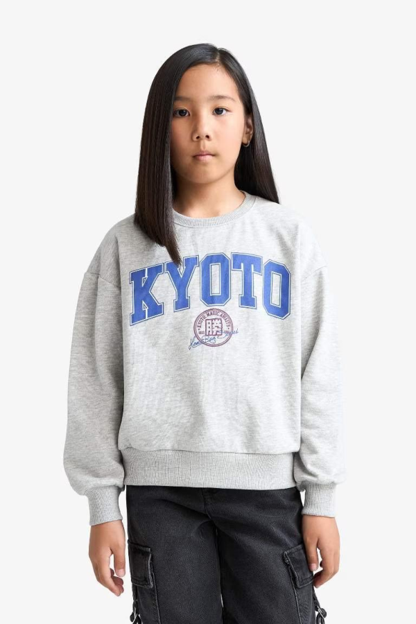 Resim Defacto Kız Çocuk  Sweat E6473A8/BK81