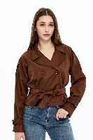 Resim Yenikoza Kadın Pardesü / Trençkot