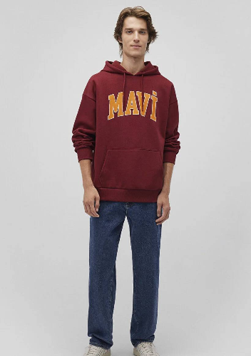 Resim Mavi Baskılı Erkek Sweat M067149-85493