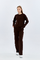 Resim Viole&More Kadın Pantolon Takım 2354  Yırtmaçlı Modal Klasik