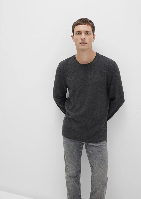 Resim Mavi Erkek T-Shirt M064622-26834 Uzun Kol