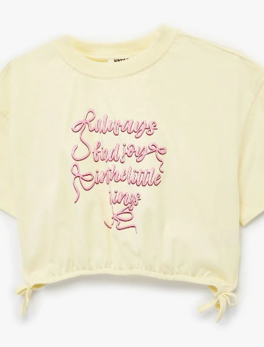 Resim Koton Kız Çocuk T-shirt 6SKG10179AK