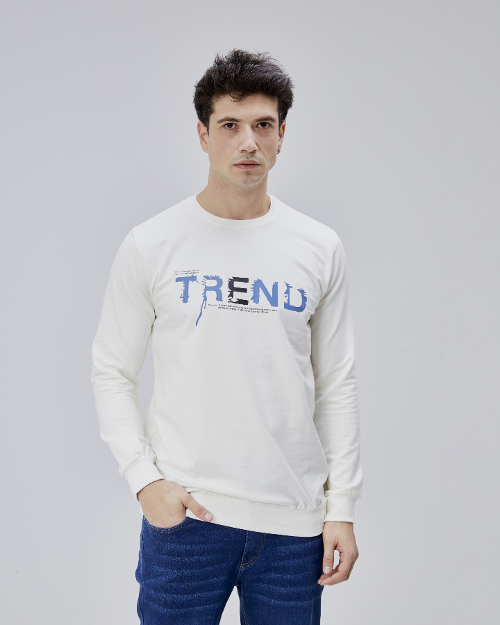 Resim Paul&More Erkek Sweat Trend Baskı 0 Yaka 2 İp