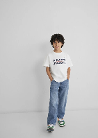 Resim Mavi Erkek Çocuk Tişört M6610397-70057