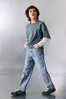 Resim Defacto Erkek Çocuk Jean Pantolon F9439A8/NM39