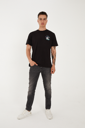 Resim Paul&More T-004 Skull Erkek T-Shirt