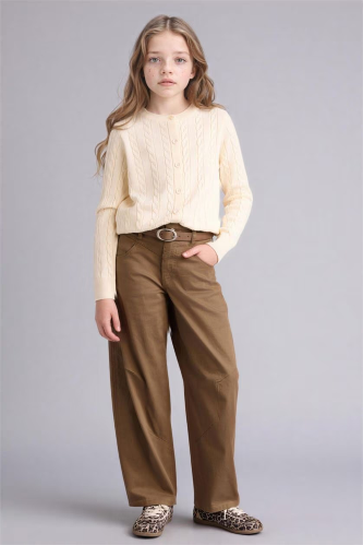 Resim Defacto Kız Çocuk Kanvas Pantolon G7732A8/BG150