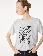 Resim Koton Kadın T-shirt 6SAK50099EK