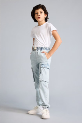 Resim Defacto Erkek Çocuk Jean Pantolon F9711A8/NM39