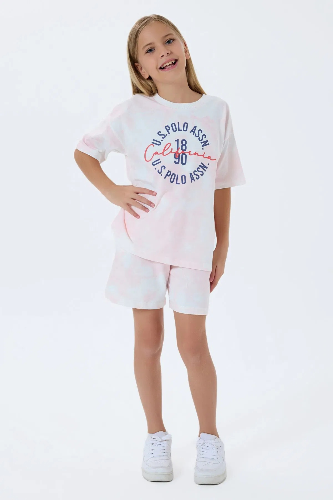 Resim U.S. Polo Assn Kids Kız Çocuk Şort Takım Us2514-G