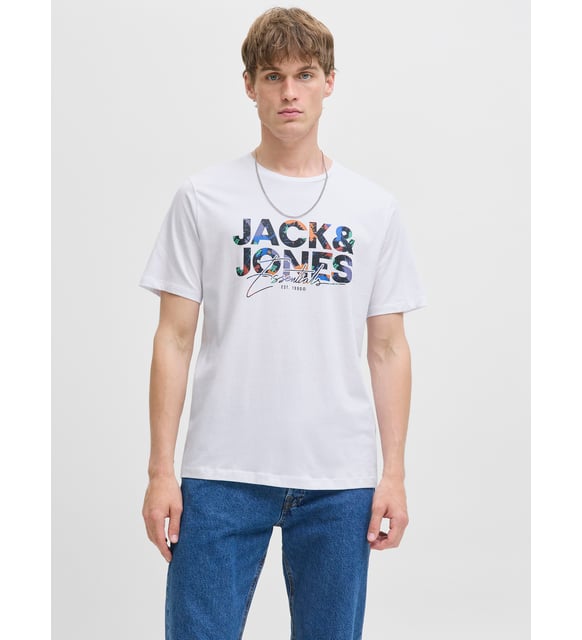 Resim Jack & Jones Jjgeplas Tee Ss Crew Neck Ln Erkek T-shirt 12278523