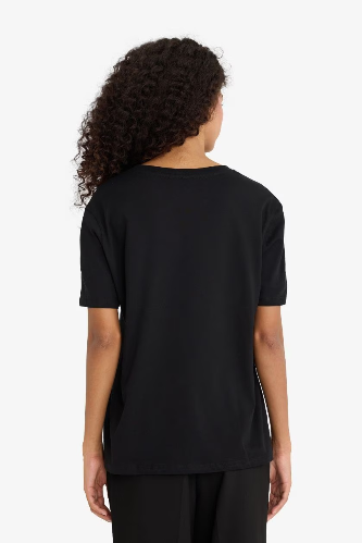 Resim Defacto Kadın T-shirt W9584AZ/BK81