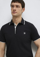 Resim Mavi Polo Yaka Erkek T-shirt M0613266-900