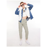 Resim Mavi  Kadın Kanvas Pantolon M1010649-71484