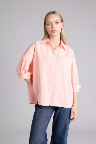 Resim Defacto Kadın Uzun Kol Gömlek G9803AX/PN153