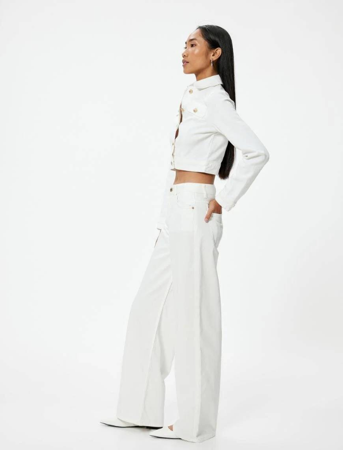 Resim Koton Kadın Jean Pantolon 4SAL40391MD