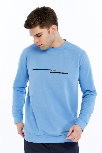 Resim Paul&More Erkek Sweat What Baskı 0 Yaka 2 İp