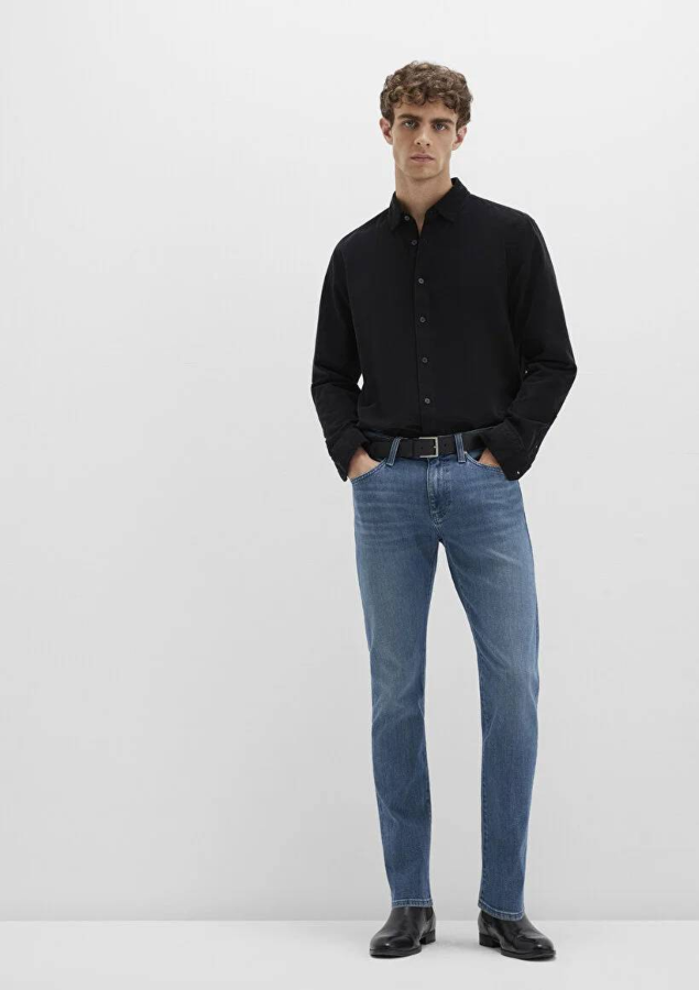 Resim Mavi Jake Mid Erkek Jean Pantolon M0042290661