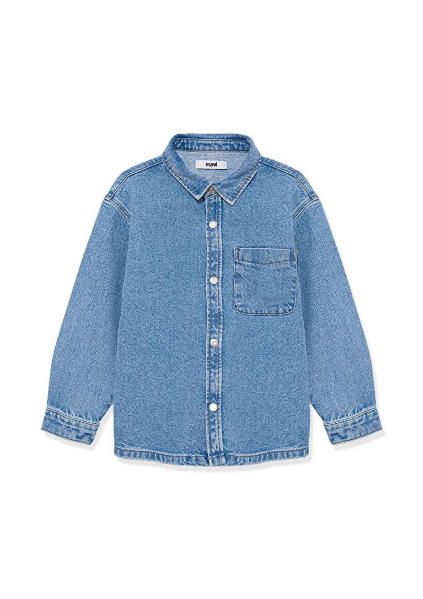 Resim Mavi Bob Mid Erkek Çocuk Gömlek M6210000-86709