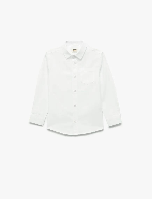 Resim Koton Erkek Çocuk Uzun Kol Gömlek 6WKB60006TW