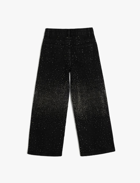 Resim Koton Kız Çocuk Jean Pantolon 5SKG40076AD