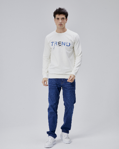 Resim Paul&More Erkek Sweat Trend Baskı 0 Yaka 2 İp