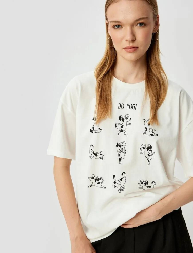 Resim Koton Kadın T-shirt 5SAL10025IK