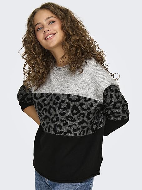 Resim Only Onljade Animal Ls O-Neck Knt Noos Kadın Kazak 15294969