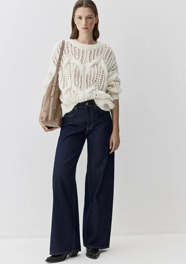 Resim Mavi Kadın Kazak M1710828-70057